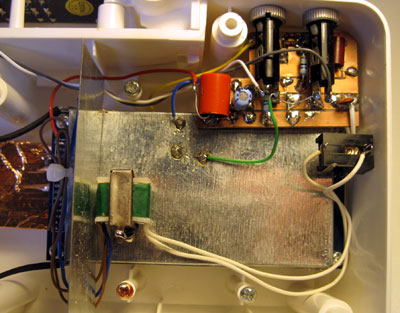 The isolation transformer and the 12 kHz IF output socket