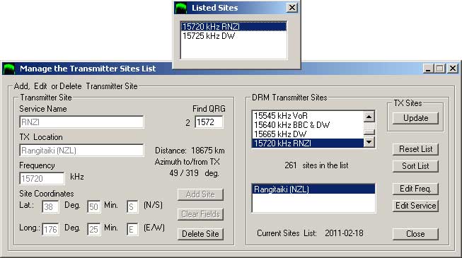 TX Site Details