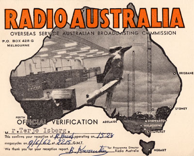 Radio Australia from 1962