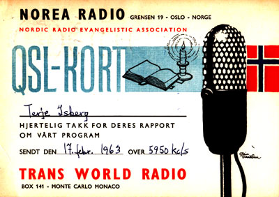 Norea Radio from Monaco from 1963