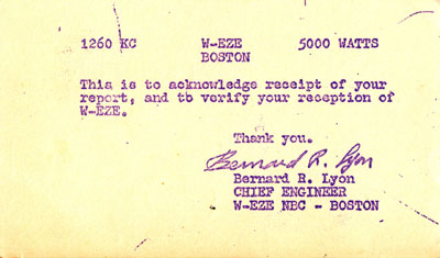 WEZE from Boston, USA, 1964