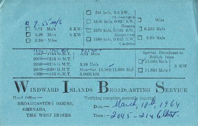 Windward Islands, the West Indies, 1964
