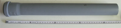 PP pipe, 5 cm diameter and 45 cm long