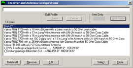 The DRM-Log Plotter receiver profiles window