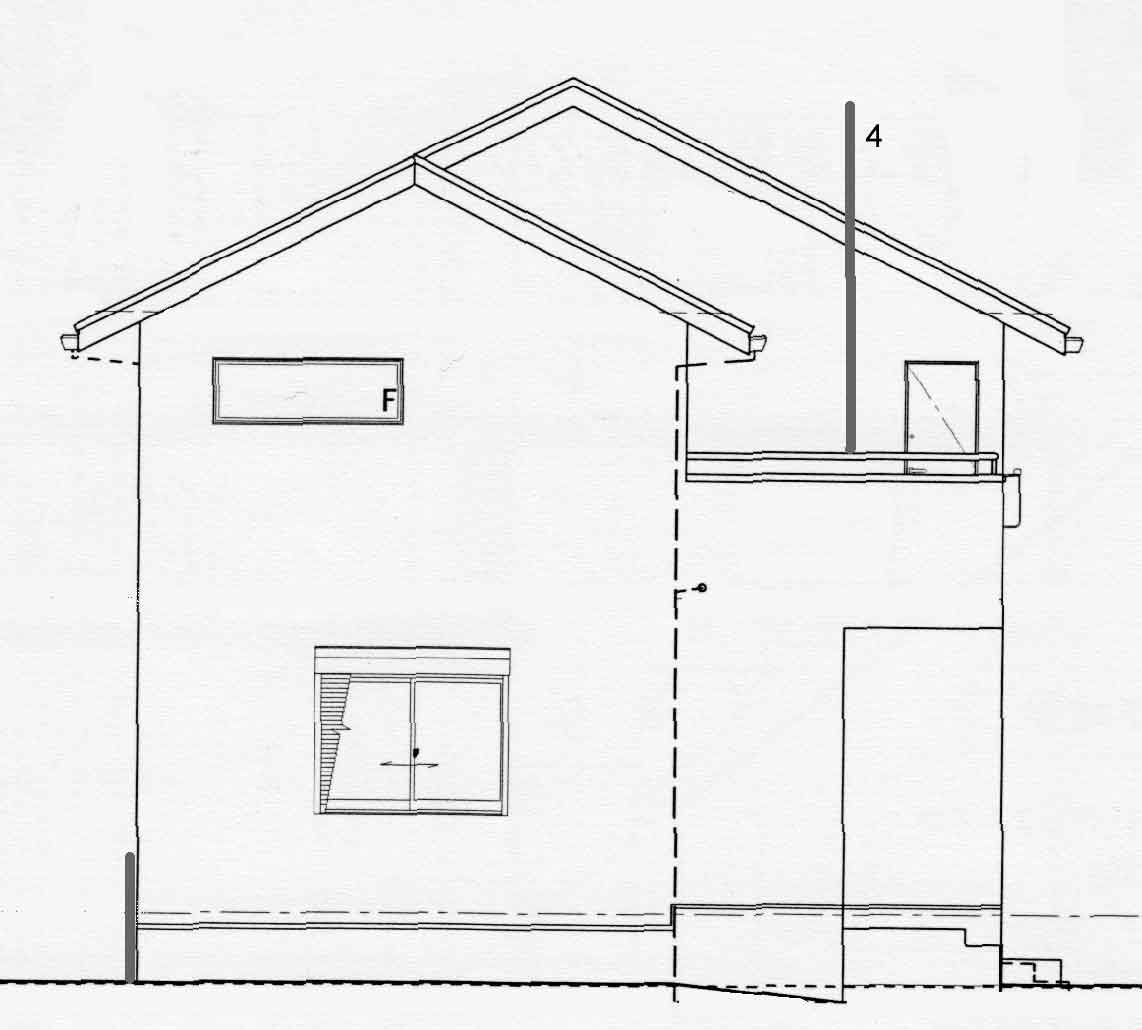 The west side of the house